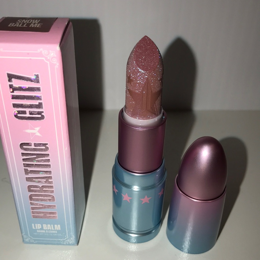 Jeffree Star Hydrating Glitz Lip Balm in snow ball me NEW